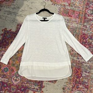 Long sleeve tunic length tee with long sleeves
